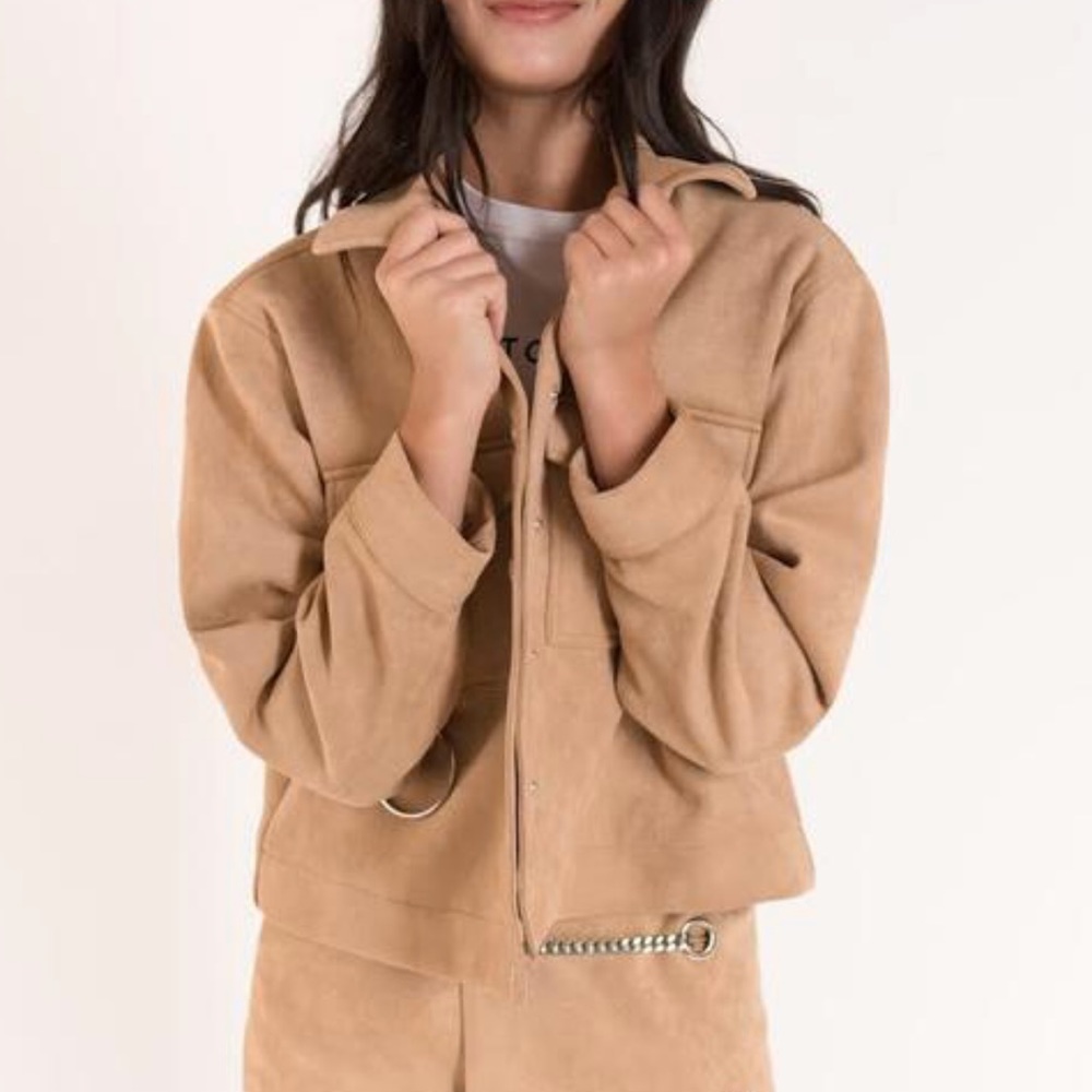 EGGIE Tan Suede Jacket